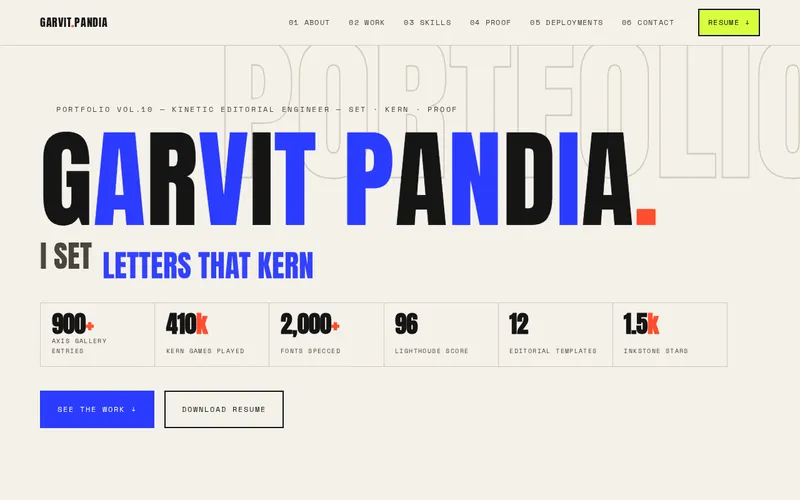 Typevolt, portfolio style 10 of 14